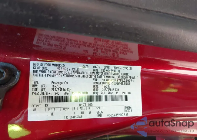 1FADP3K27FL289971: 41842582