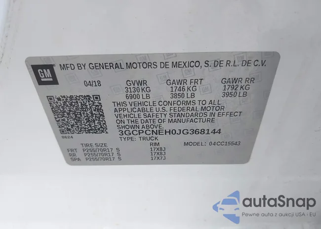 3GCPCNEH0JG368144: 41842003