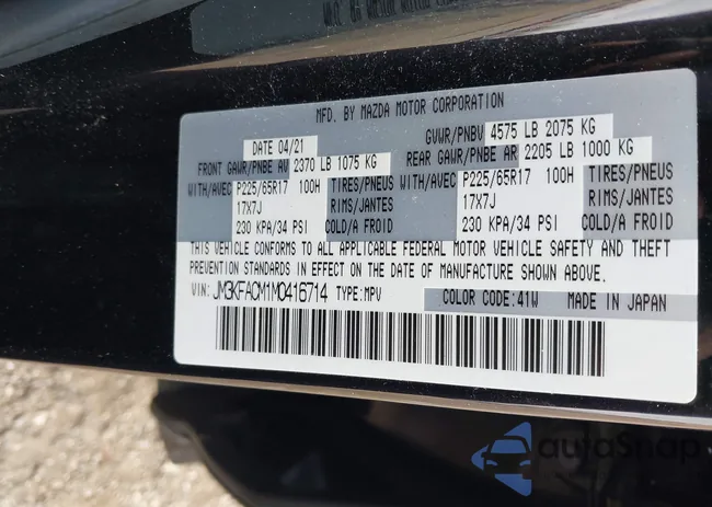 JM3KFACM1M0416714: 41843419