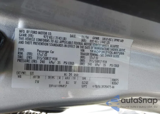 1FADP3K21GL407269: 41843615