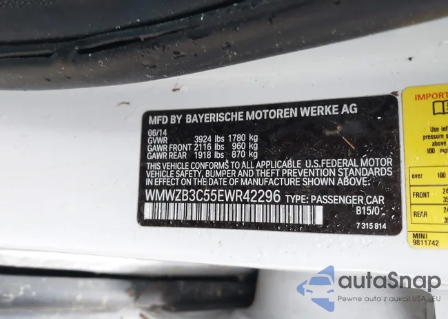 WMWZB3C55EWR42296: 41843787