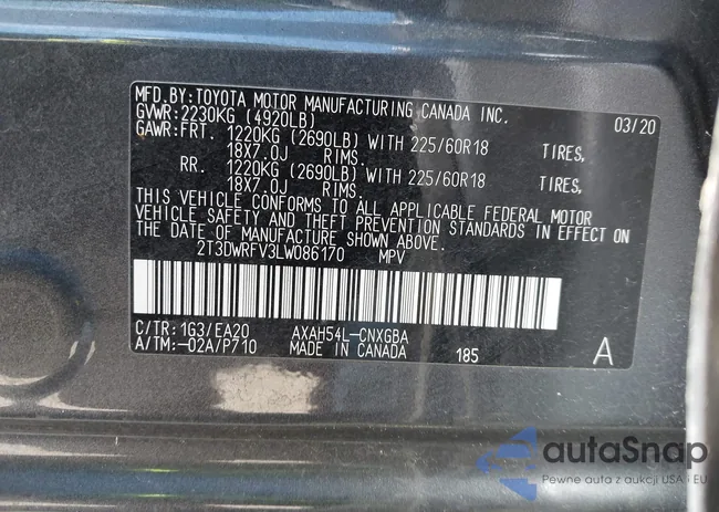2T3DWRFV3LW086170: 41843797