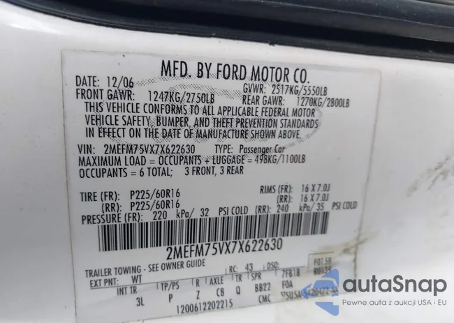 2MEFM75VX7X622630: 41844646