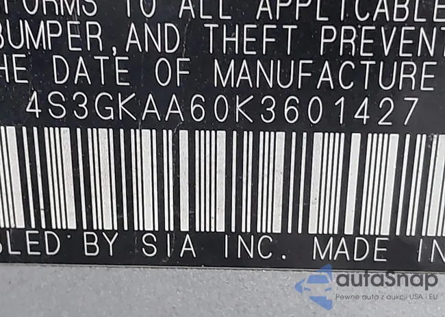4S3GKAA60K3601427: 41845403
