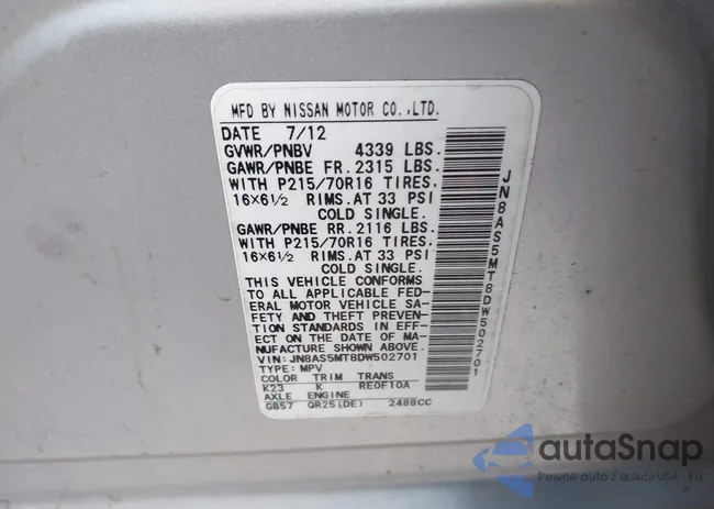 JN8AS5MT8DW502701: 41844924