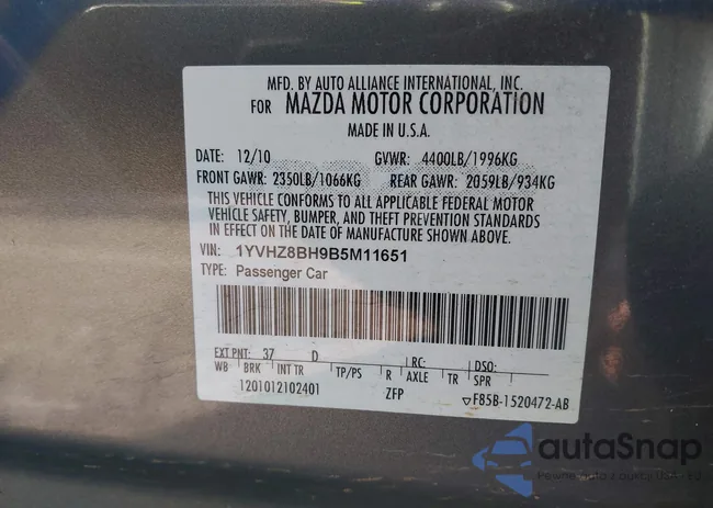 1YVHZ8BH9B5M11651: 41846450