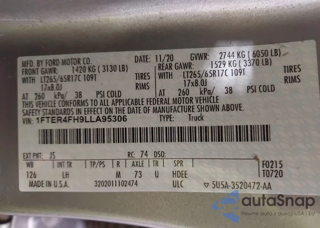 1FTER4FH9LLA95306: 41846636