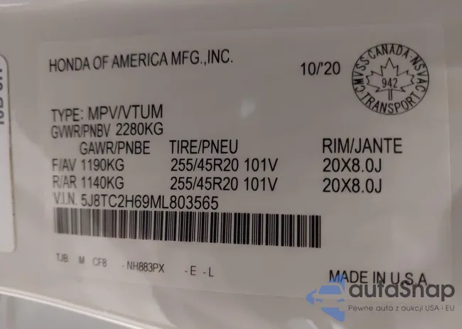 5J8TC2H69ML803565: 41846821