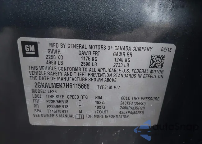 2GKALMEK7H6115666: 41847347