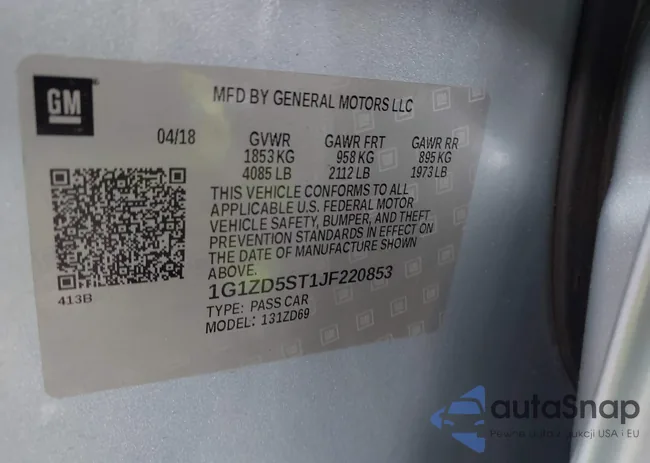 1G1ZD5ST1JF220853: 41846983