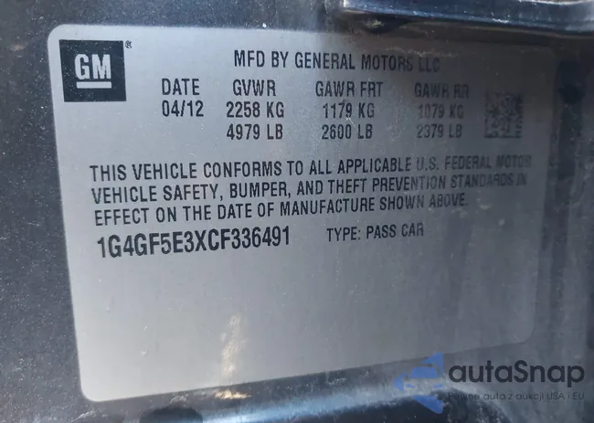 1G4GF5E3XCF336491: 41848169