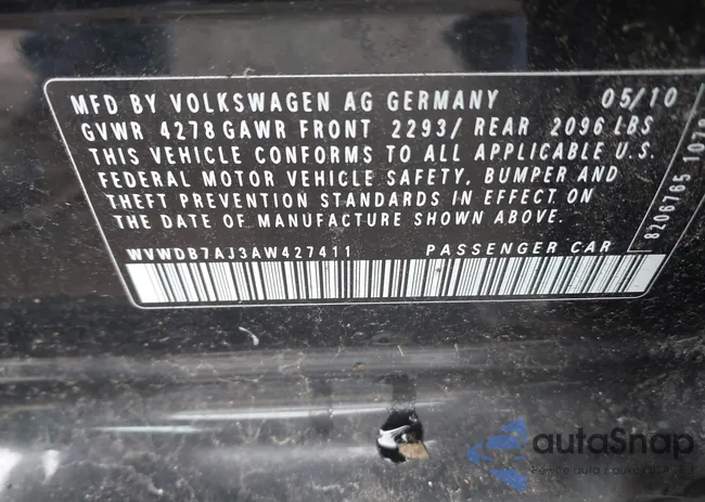WVWDB7AJ3AW427411: 41849440