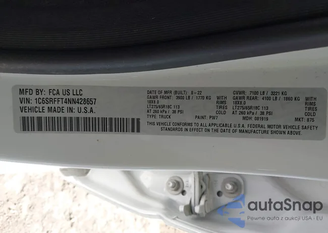 1C6SRFFT4NN428657: 41849823