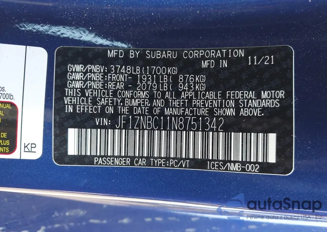 JF1ZNBC11N8751342: 41848953