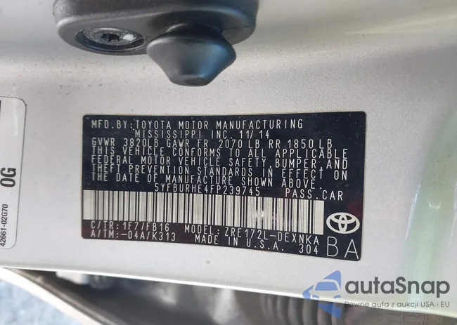 5YFBURHE4FP239745: 41849175