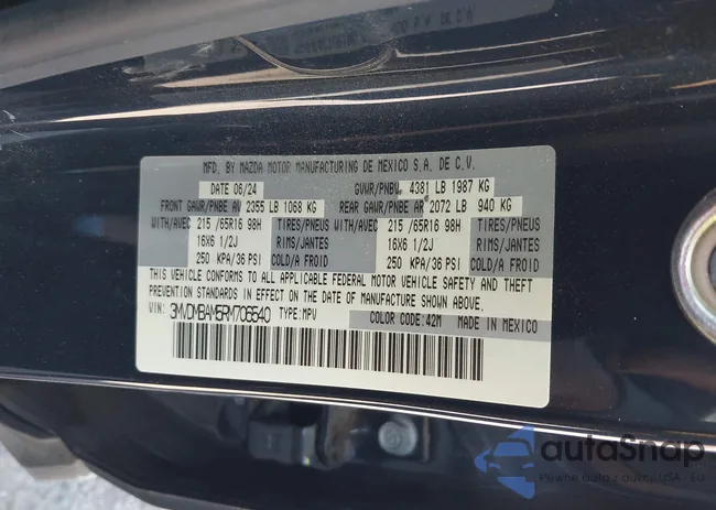 3MVDMBAM5RM706540: 41850631