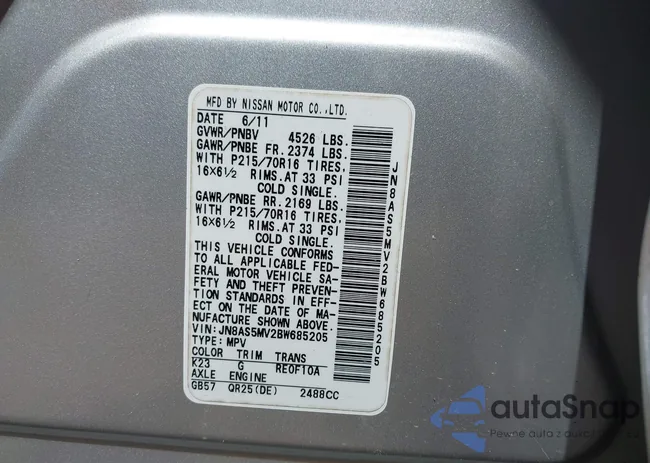 JN8AS5MV2BW685205: 41851738