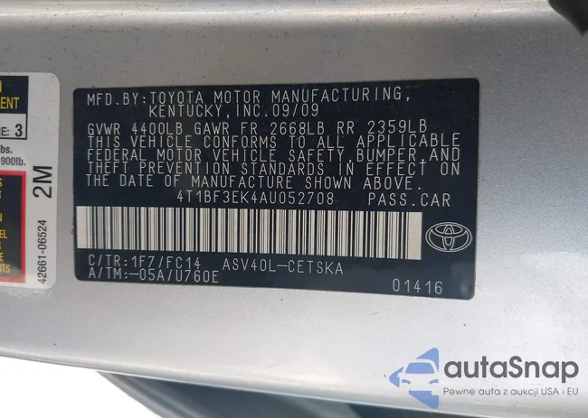 4T1BF3EK4AU052708: 41851006