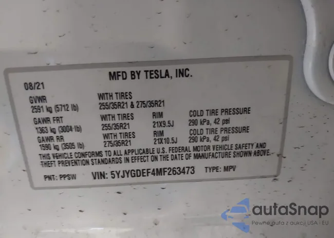 5YJYGDEF4MF263473: 41851083