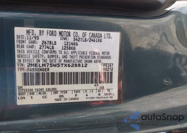 2MELM75W5TX628812: 41852782