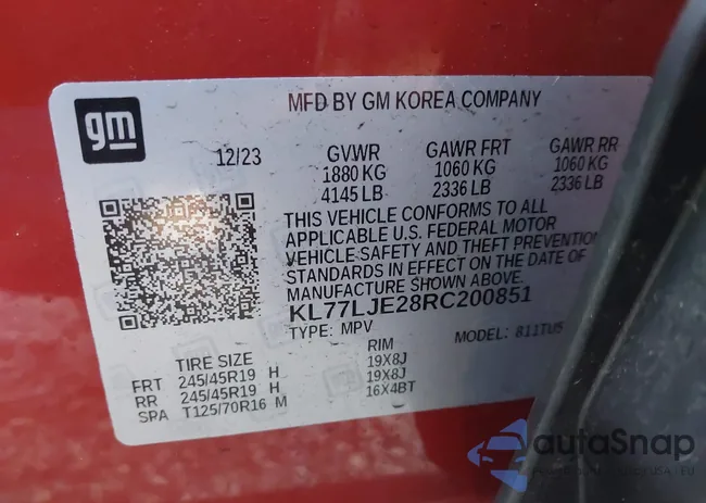 KL77LJE28RC200851: 41852103