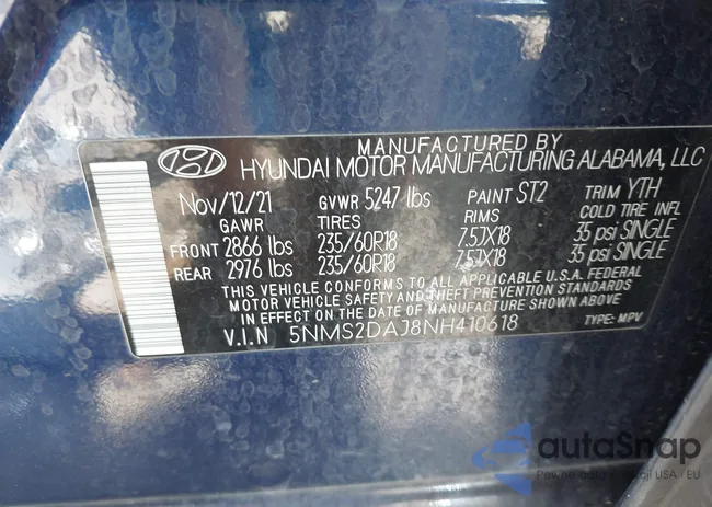 5NMS2DAJ8NH410618: 41853548