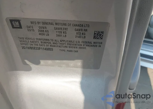 2G1WB5E33F1149853: 41853567