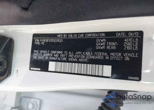 YV1612FS7D1231533: 41854435