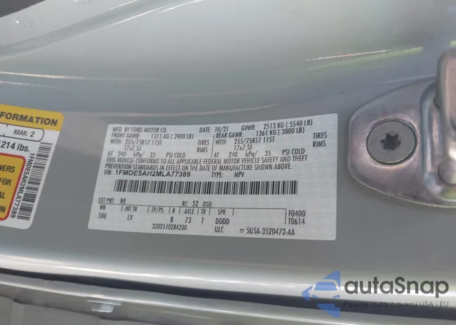 1FMDE5AH2MLA77389: 41854557