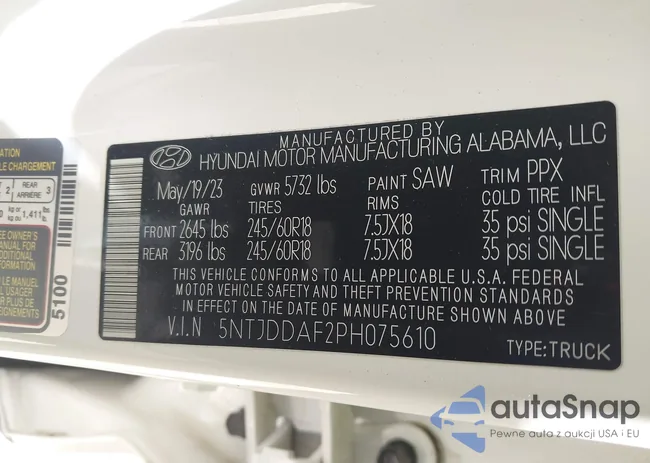 5NTJDDAF2PH075610: 41855459