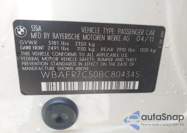 WBAFR7C50BC804345: 41856642