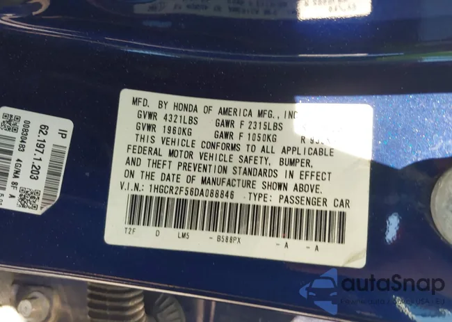 1HGCR2F56DA088846: 41857254
