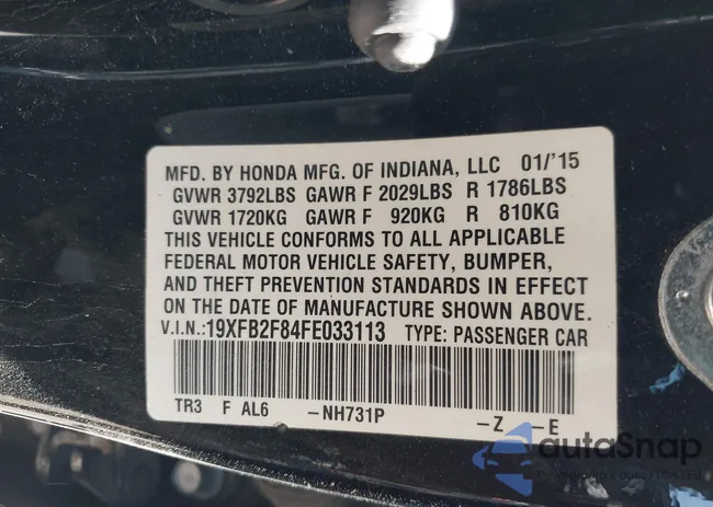 19XFB2F84FE033113: 41857670