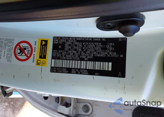 2T2BK1BA3BC103285: 41858365