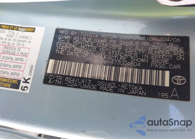 JTNBK46K473004804: 41858473