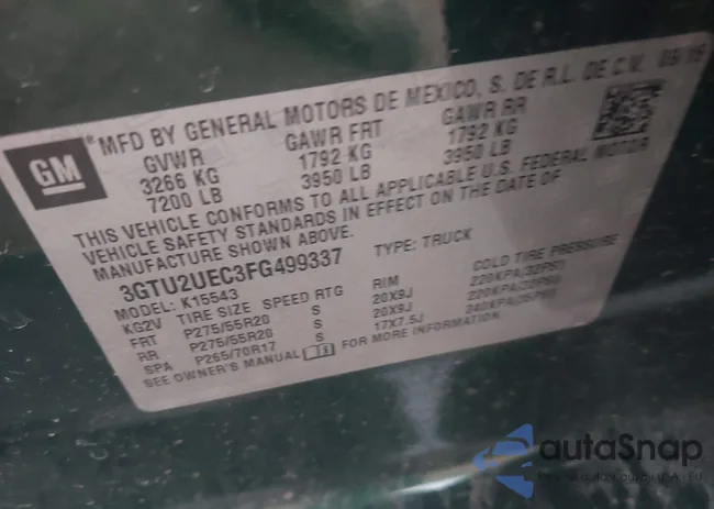 3GTU2UEC3FG499337: 41858015