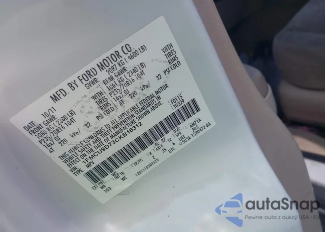 1FMCU9D73CKB16312: 41858087