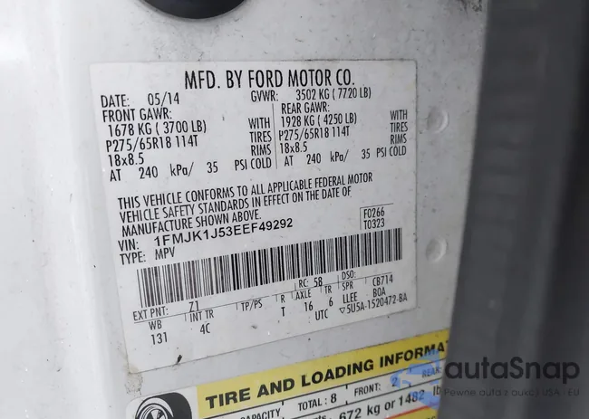 1FMJK1J53EEF49292: 41859198