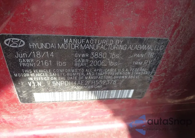 5NPDH4AE2FH552378: 41860340