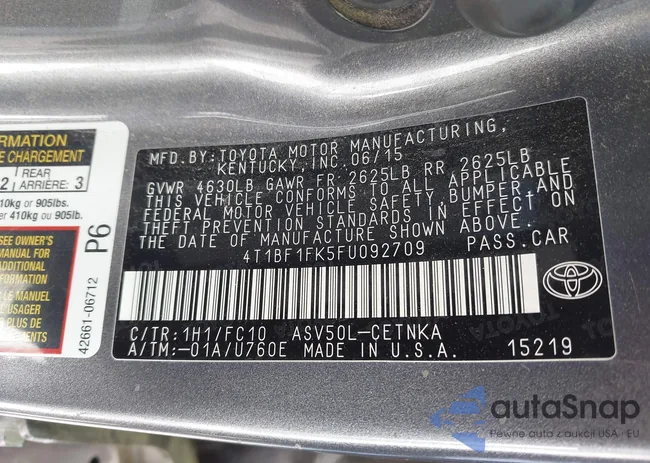 4T1BF1FK5FU092709: 41859995