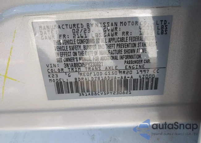 3N1AB8CV5PY230821: 41861464