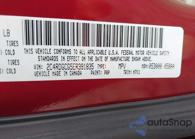 2C4RDGCG5ER391835: 41863187