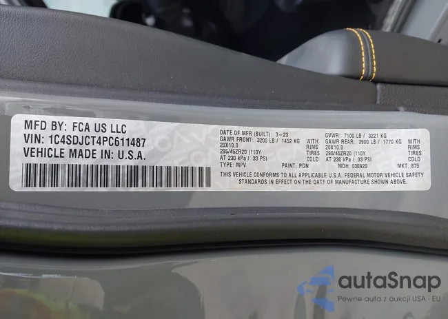 1C4SDJCT4PC611487: 41863183