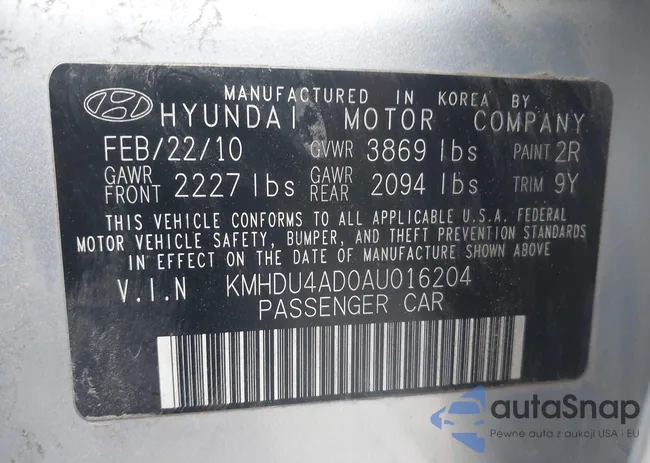 KMHDU4AD0AU016204: 41864460