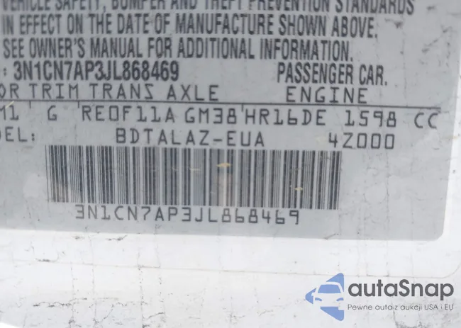 3N1CN7AP3JL868469: 41864470