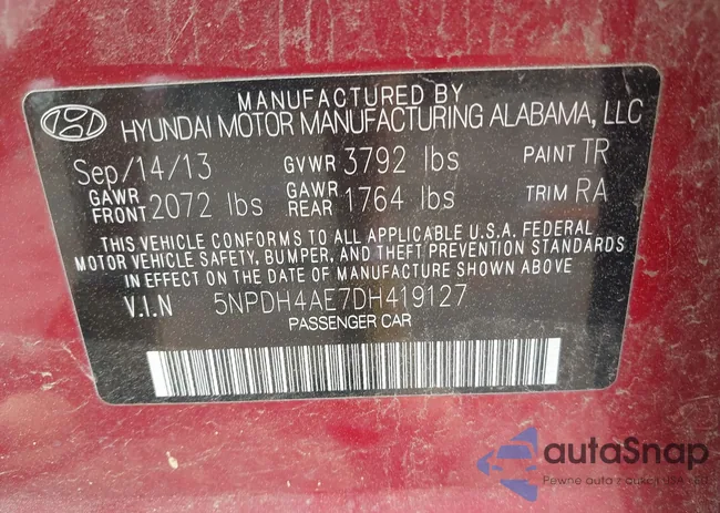 5NPDH4AE7DH419127: 41865200