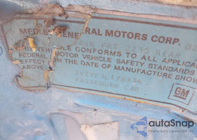 1Y17F3L178334: 41864937