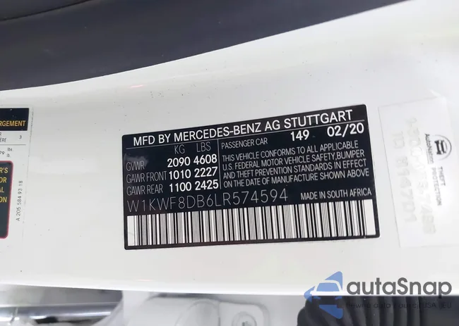 W1KWF8DB6LR574594: 41865006