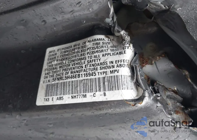 5FNRL5H46EB116945: 41865077