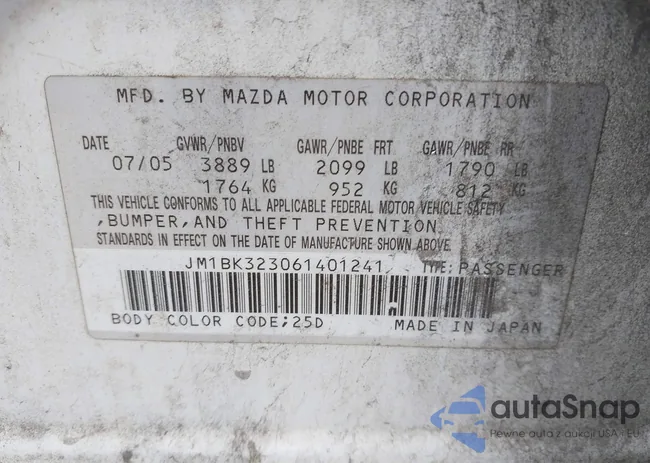 JM1BK323061401241: 41865136